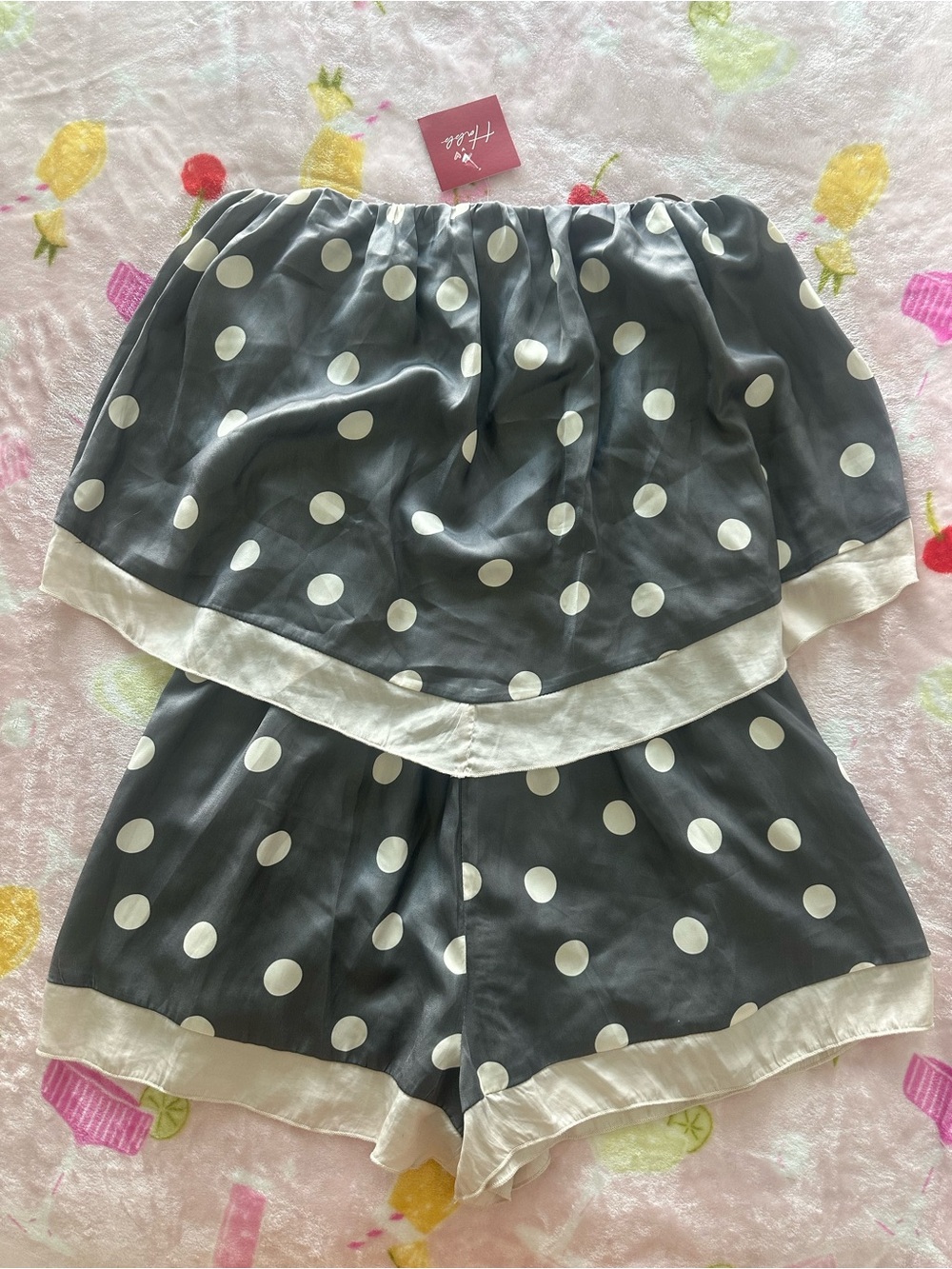 Mustard Seed Gray Elastic Waist Romper